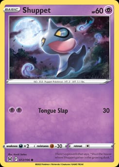 Lost Origin Shuppet #72 card