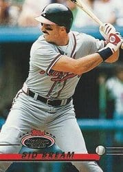 1993 Stadium Club Base Set Sid Bream #151 card