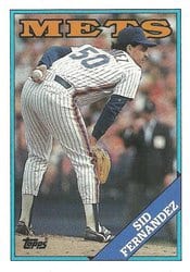 1988 Topps Base Set Sid Fernandez #30 card