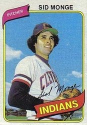 1980 Topps Base Set Sid Monge #74 card