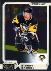 2018-19 O-Pee-Chee Platinum Base Set Sidney Crosby #20 card
