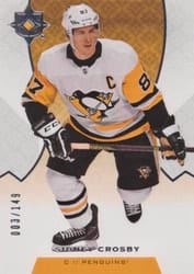 2019-20 Upper Deck Ultimate Collection Base Set Sidney Crosby #50 card