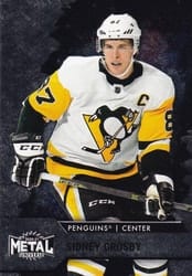 2020-21 SkyBox Metal Universe Base Set Sidney Crosby #87 card