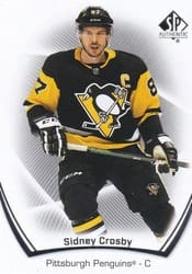 2021-22 SP Authentic Base Set Sidney Crosby #87 card