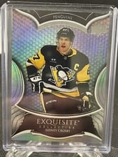 2022-23 Upper Deck Black Diamond Exquisite Collection Sidney Crosby #V-SC card