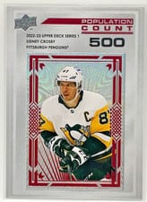 2022 Upper Deck Population Count Sidney Crosby #PC-9 card