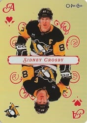 2025-26 O-Pee-Chee Playing Cards Sidney Crosby #A-HEARTS card