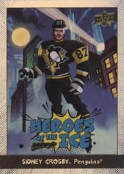 2025-26 Upper Deck MVP Heroes of the Ice Achievements Sidney Crosby #HI-3 card