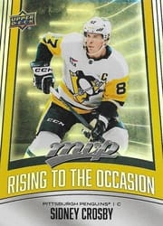 2025-26 Upper Deck MVP Rising to the Occasion Sidney Crosby #RO-30 card