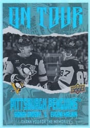 2024-25 Upper Deck On Tour Sidney Crosby / Evgeni Malkin #OT-12 card