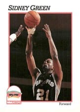 1991-92 Hoops Base Set Sidney Green #191 card
