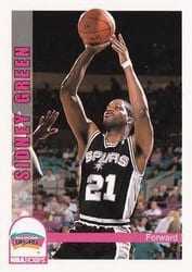 1992-93 Hoops Base Set Sidney Green #208 card