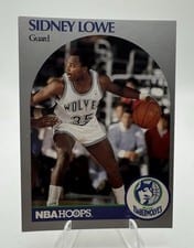 1990-91 Hoops Base Set Sidney Lowe #187 card