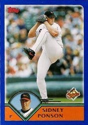 2003 Topps Base Set Sidney Ponson #39 card