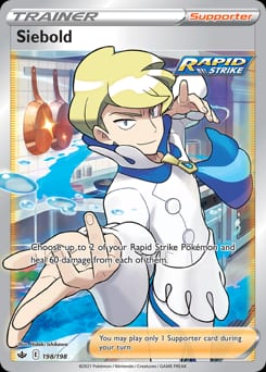 Chilling Reign Siebold #198 card