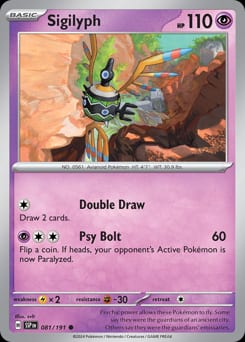 Surging Sparks Sigilyph #81 card