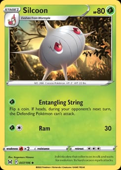 Lost Origin Silcoon #7 card