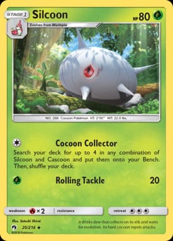 Lost Thunder Silcoon #25 card
