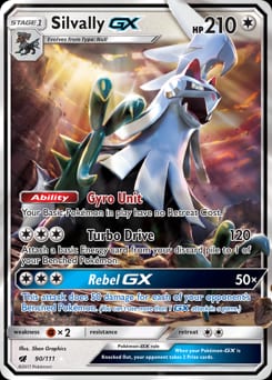 2017 Crimson Invasion Silvally-GX #90 card