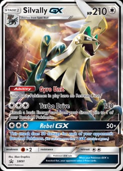 2017 SM Black Star Promos Silvally-GX #SM91 card