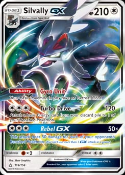 Ultra Prism Silvally-GX #116 card