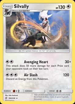 Unified Minds Silvally #184 card