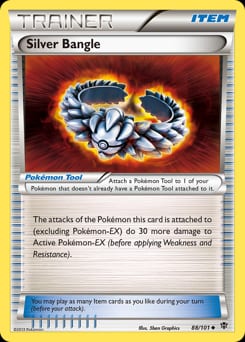 Plasma Blast Silver Bangle #88 card