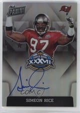 2022 Panini Spectra 2021 Super Bowl Signatures Prizm Simeon Rice card