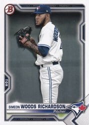 2021 Bowman Prospects Simeon Woods Richardson #BP-95 card
