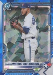 2021 Bowman Sapphire Edition Base Set Simeon Woods Richardson #BCP-95 card