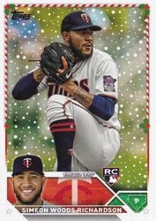 2023 Topps Holiday Base Set Simeon Woods Richardson #H75 card