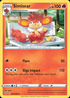 Darkness Ablaze Simisear #27 card