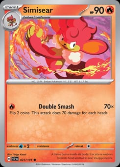Surging Sparks Simisear #23 card