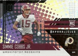2018 Panini Unparalleled Base Set Simmie Cobbs Jr #245 card