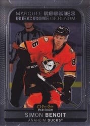 2021-22 O-Pee-Chee Platinum Base Set Simon Benoit #235 card