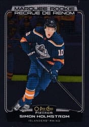 2022-23 O-Pee-Chee Platinum Base Set Simon Holmstrom #270 card