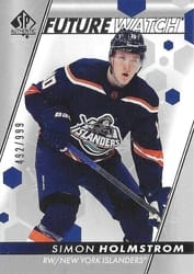 2022-23 SP Authentic Base Set Simon Holmstrom #192 card