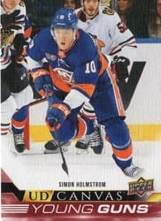 2022-23 Upper Deck UD Canvas Simon Holmstrom #C373 card