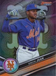 2022 Bowman's Best Top Prospects Simon Juan #TP-16 card