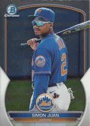 2023 Bowman Chrome Prospects Simon Juan #BCP-38 card