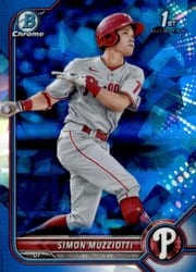 2022 Bowman Sapphire Edition Base Set Simon Muzziotti #BCP-40 card