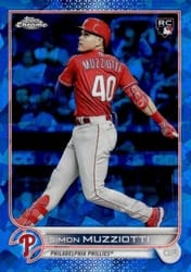 2022 Topps Chrome Update Sapphire Edition Base Set Simon Muzziotti #US19 card