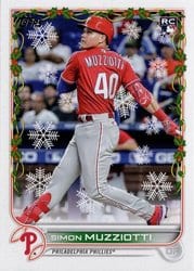 2022 Topps Holiday Base Set Simon Muzziotti #HW32 card