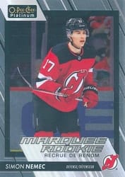 2023-24 O-Pee-Chee Platinum Base Set Simon Nemec #243 card