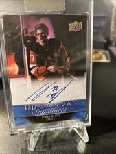 2023-24 Upper Deck Clear Cut Canvas Signatures Simon Nemec #CS-SN card