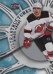 2025-26 Fleer Ultra Ultrastructures Simon Nemec #SR 20 of 25 card
