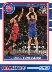 2024-25 Haunted Hoops Base Haunted Hoops Simone Fontecchio #46 card