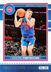 2024-25 Hoops Base Set Simone Fontecchio #16 card