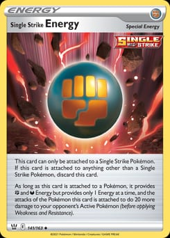Battle Styles Single Strike Energy #141 card