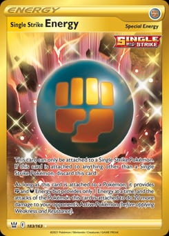 2021 Battle Styles Single Strike Energy #183 card